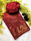 Fancy Bhandhani Print Pure Dola Silk Saree Wholesalers In Delhi